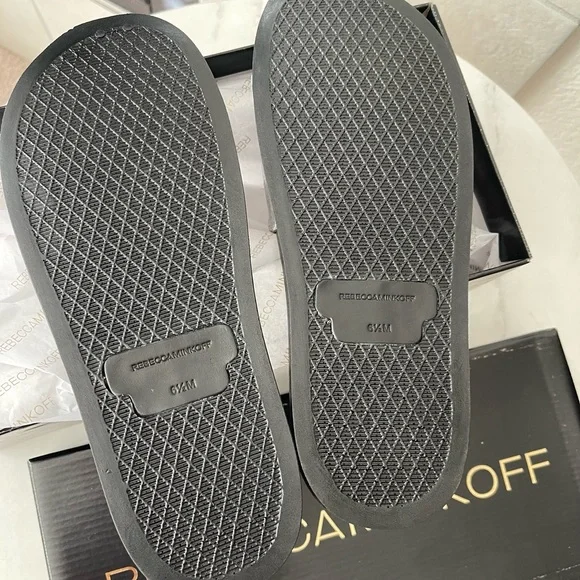 Rebecca Minkoff New Silver Samara Slide size 6.5 - Picture 3 of 3